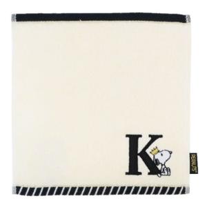 SNOOPY（スヌーピー） ミニタオル ふわふわイニシャルハンカチタオル H