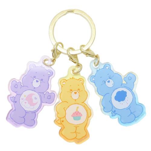 3チャームキーホルダー キーリング ケアベア B ティーズファクトリー CareBears バッグチ...