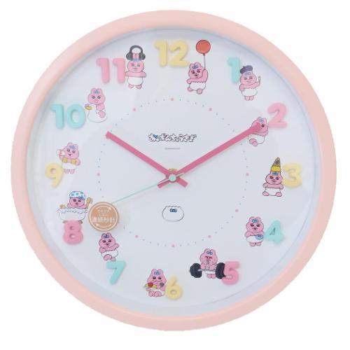 アイコンウォールクロック 壁掛け時計 おぱんちゅうさぎ ピンク ティーズファクトリー プレゼント