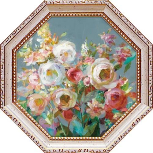 八角 ミニゲル アートフレーム フラワー アート ダンフイ・ナイ ジョイ オブ ガーデン スクエア1...