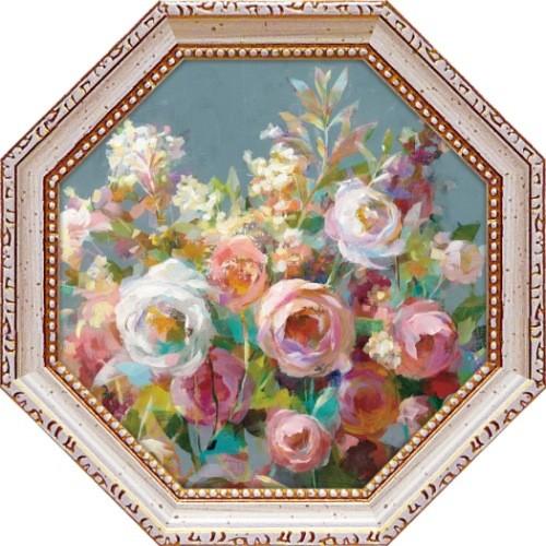 フラワー アート 八角 ミニゲル アートフレーム ダンフイ・ナイ ジョイ オブ ガーデン スクエア2...