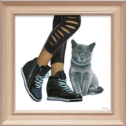 動物画 キューティー キティ5 エミリー・アダムス EA-05018 ユーパワー 31x31cm お...