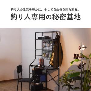 デスク 釣り収納 収納デスク 収納 幅90 ル...の詳細画像2