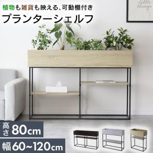 プランタースタンド 木製 ラック プランター フラワースタンド 脚付 収納 棚付き 深型 アイアン プランターボックス ラック スタンド 間仕切り ポリナ ドリス