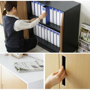 オフィス収納 オフィス収納棚 書類 鍵付き ス...の詳細画像1