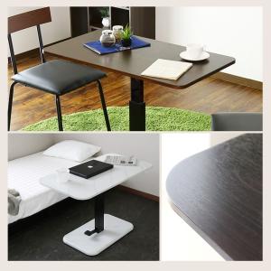 昇降テーブル 大理石風 ダイニングテーブル 無...の詳細画像2