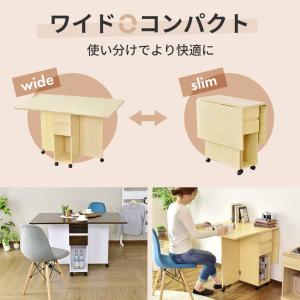 ダイニングテーブル おしゃれ テーブル 折りた...の詳細画像4