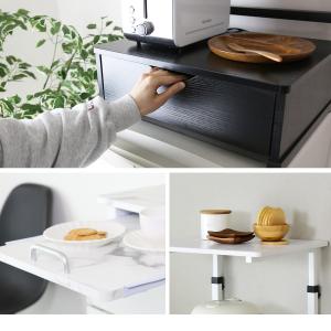 冷蔵庫ラック キッチンラック 収納 冷蔵庫上ラ...の詳細画像5