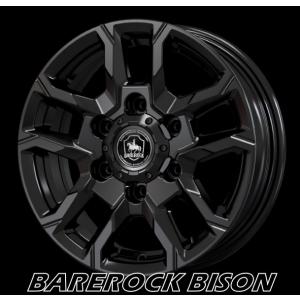15インチ 6H139.7 6J+45 6穴 1本 ベアロックバイソン ホイール BAREROCK ...