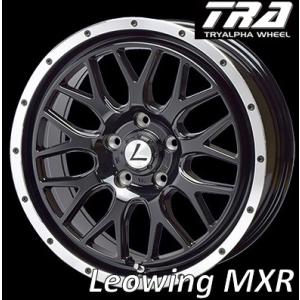 16インチ 4H100 6.5J+40 4穴 1本 レオウィング MXR ホイール Leowing ...