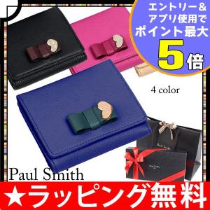 ポールスミス 財布 折り財布 レディース コントラストリボン...