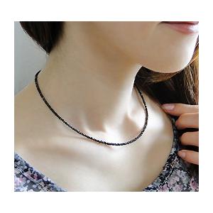 K18WG ブラックダイヤ ネックレス 15.0ct 18k 18金 ホワイトゴールド
