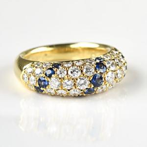 デマントイドガーネット 0.5ct ダイヤモンド Pt900 指輪 リング11.5号