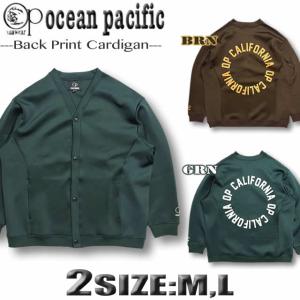 サーフブランド メンズ トレーナー カーディガン OP オーシャンパシフィック  バックプリント スウェットシャツ ocean pacific 532021｜VENICE STORE