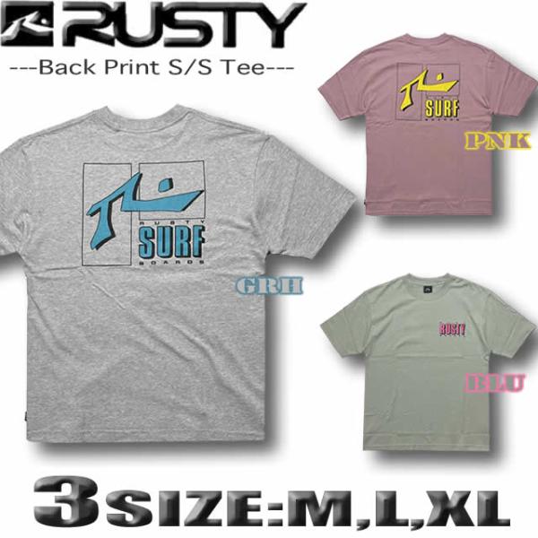 最短翌日配達 ラスティ Tシャツ メンズ 半袖 RUSTY サーフブランド ドロップショルダー ワイ...