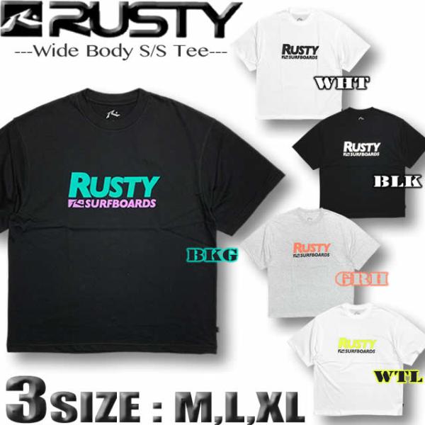 最短翌日配達 サーフブランド  Tシャツ ラスティ RUSTY メンズ 半袖  ドロップショルダー ...