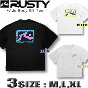 サーフブランド  Tシャツ ラスティ RUSTY メンズ 半袖  ドロップショルダー ワイドシルエット UVカット 吸汗速乾 913502｜VENICE STORE