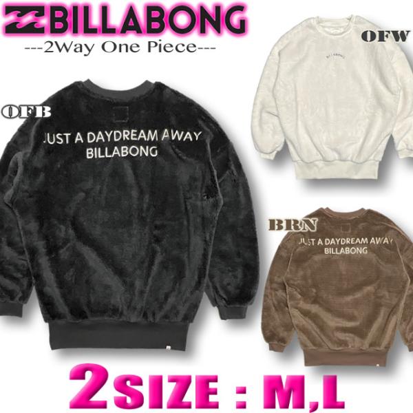 ビラボン レディース ボアフリース ワンピース チュニック 2WAY BILLABONG サーフブラ...