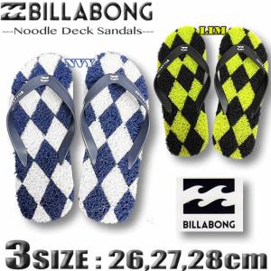 ビラボン ビーチサンダル ビーサン ヌードルデッキ BILLABONG メンズ サーフブランド 26cm,27cm,28cm BD011-992