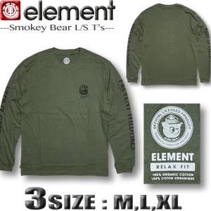 エレメント ELEMENT メンズ ロンT 長袖Tシャツ スケボーブランド ロングスリーブ コラボ オーガニックコットン BD022-050