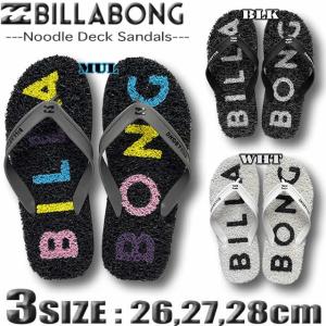 ビラボン ビーチサンダル ビーサン ヌードルデッキ BILLABONG メンズ サーフブランド 26cm,27cm,28cm BE011-948｜venice