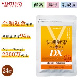 酵素 酵母 サプリ 快朝酵素プラス酵母DX24粒 お試し 酵母