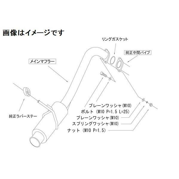 自動車関連業者直送限定 HKS サイレントハイパワー マフラー SUZUKI スイフト ZC13S ...