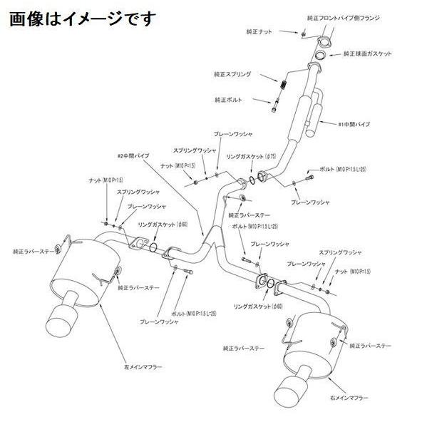 自動車関連業者直送限定 HKS スーパーターボ マフラー SUBARU インプレッサ WRX STI...