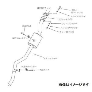 ジムニー JA12 JA22 スズキ HST マフラー 096-83 本体オールステンレス