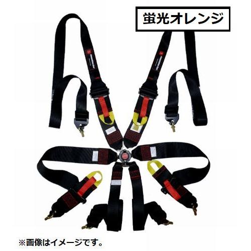 個人宅発送可能 HPI レーシングハーネス 6点式 FHR対応 蛍光 オレンジ 橙色 Racing ...