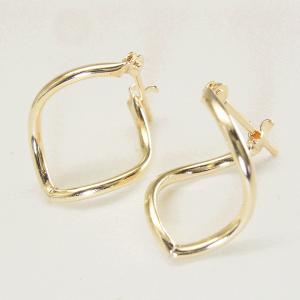 上質18金 フープピアス アクセサリー 18金...の詳細画像2