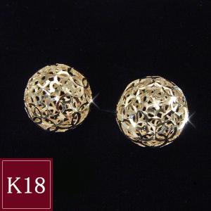 ピアス K18 球体 18金 ゴールド プ 地金 2営業日前後の発送予定｜venusjewelry