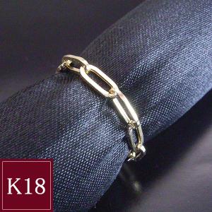 K18 ハーフ 透かし アラベスク ピンクゴールド リング 18金 18k