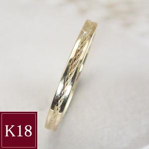 指輪 リング k18 K18 18金 アクセサリー プレゼント 地金  2営業日前後の発送予定｜venusjewelry