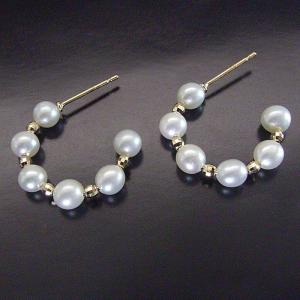 ピアス アクセサリー k18 18金 パール ...の詳細画像4
