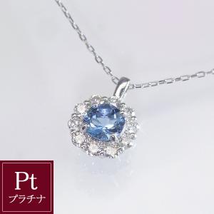 アクアマリン ネックレス K18 18金 ゴールド 日本製 ペンダント 3月