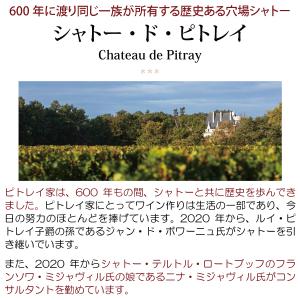 2019 シャトー ド ピトレイ カベルネ フ...の詳細画像1