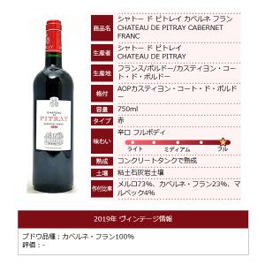 2019 シャトー ド ピトレイ カベルネ フ...の詳細画像5
