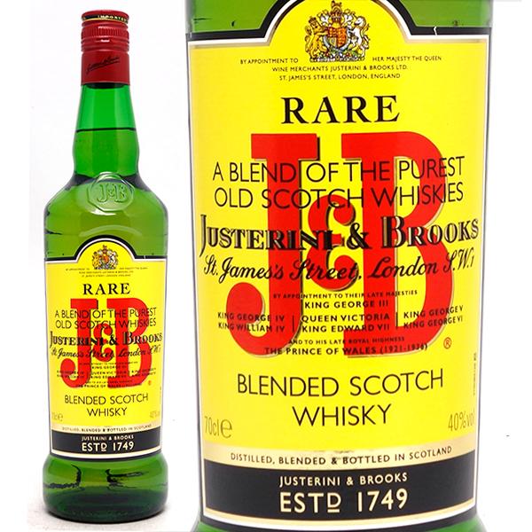 J&amp;B レア 40度 700ml 正規品 ジャステリーニ＆ブルックス スコッチウイスキー ブレンデッ...