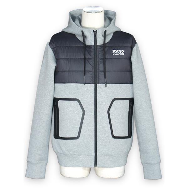 DOUBLE KNIT ZIP HOODIE-12902 GRAY SY32 by SWEET YE...