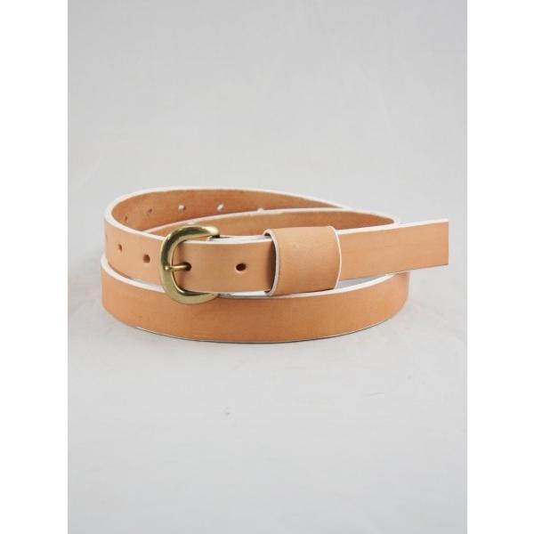 レザーベルト Leather Belt -thin- NATURAL eofm イオフム