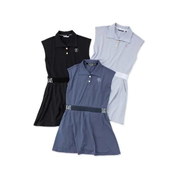 レディース ワンピース WAIST LOGO ONE PIECE BLACK SY32 GOLF エ...