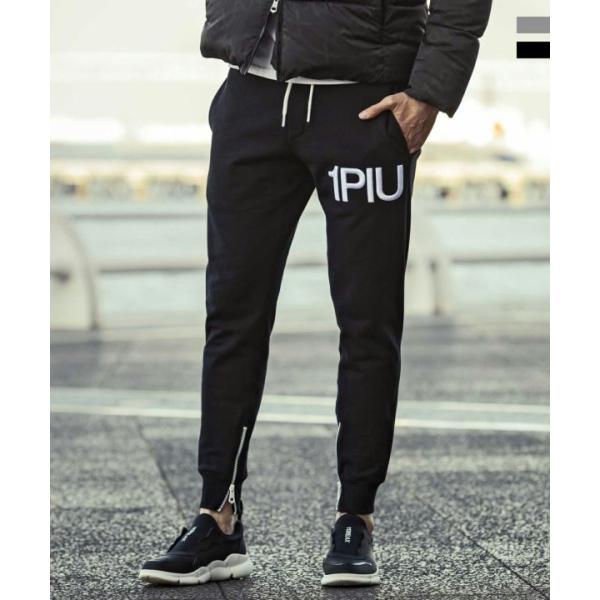 30%OFF 刺繍ロゴスウェットロングパンツ ブラック 1PIU1UGUALE3 RELAX ウノピ...