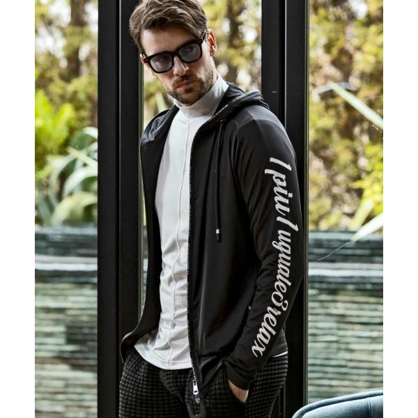 30%OFF ジップロゴラッシュガードパーカー ブラック 1PIU1UGUALE3 RELAX ウノ...