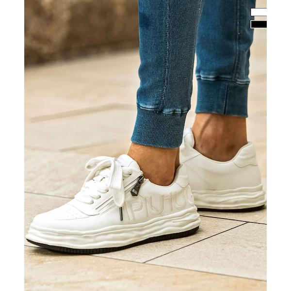 ボリュームソール刺繍ロゴスニーカー ブラック 1PIU1UGUALE3 RELAX ウノピゥウノウグ...