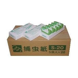 【特価商品】ムシポン捕虫紙 S-20 1ケース（5個×20小箱） Amazon | ムシポン捕虫紙 S-20 1ケース（5個×20小箱） | 害獣・害虫