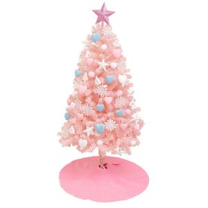 VeroMan クリスマスツリー ピンク オーナメント LEDライト 12種類の飾り 豪華 セット