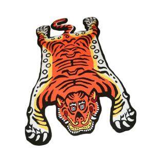 VeroMan 寅マット チベタンタイガー ラグ マット 虎 寅年 滑り止め カーペット 厚手 絨毯 洗える
