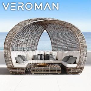 VeroMan ベッド ソファベッド プールサイドベッド アウトドアベッド チェア 椅子 カウチ アウトドア 屋外 プールサイド 庭 韓国インテリア 韓国家具