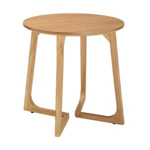 VeroMan 円形 サイドテーブル コーヒーテーブル ソファサイドテーブル 木製 シンプル アンテ...
